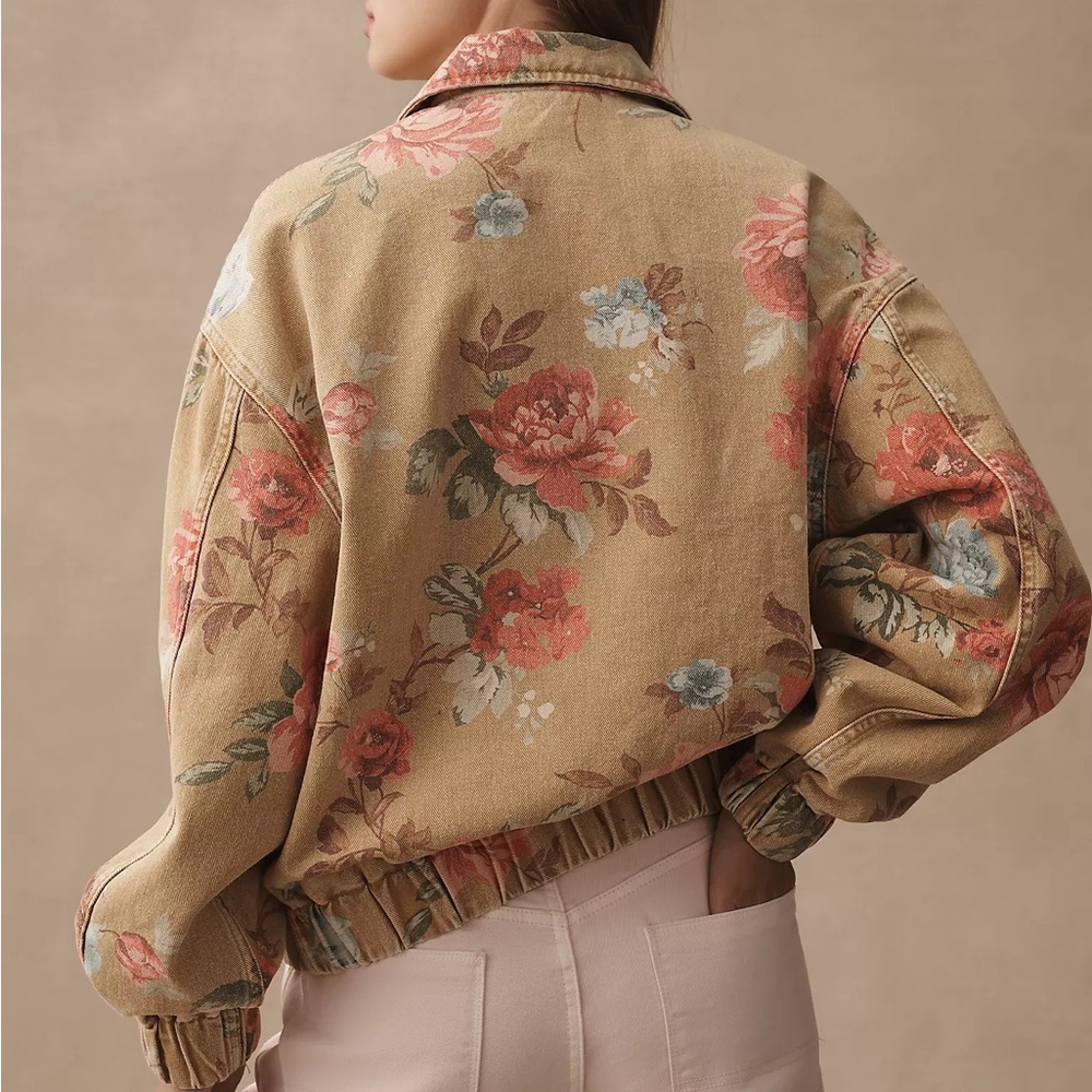 Anthropologie The Rylie Bomber Jacket by Pilcro Size Small NWT - Picture 3 of 10